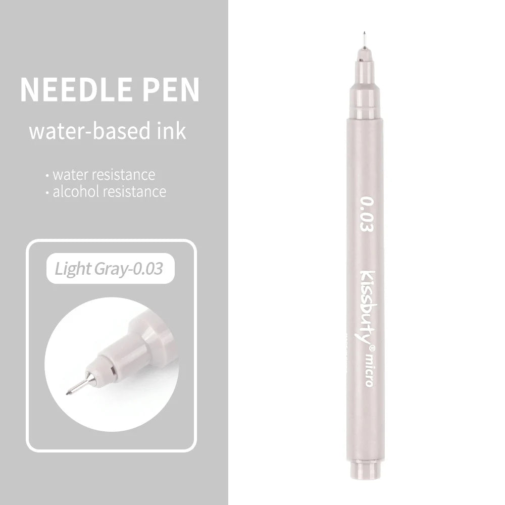 Stiften set Pigma Micron fineliners zwart/bruin met diverse puntdiktes