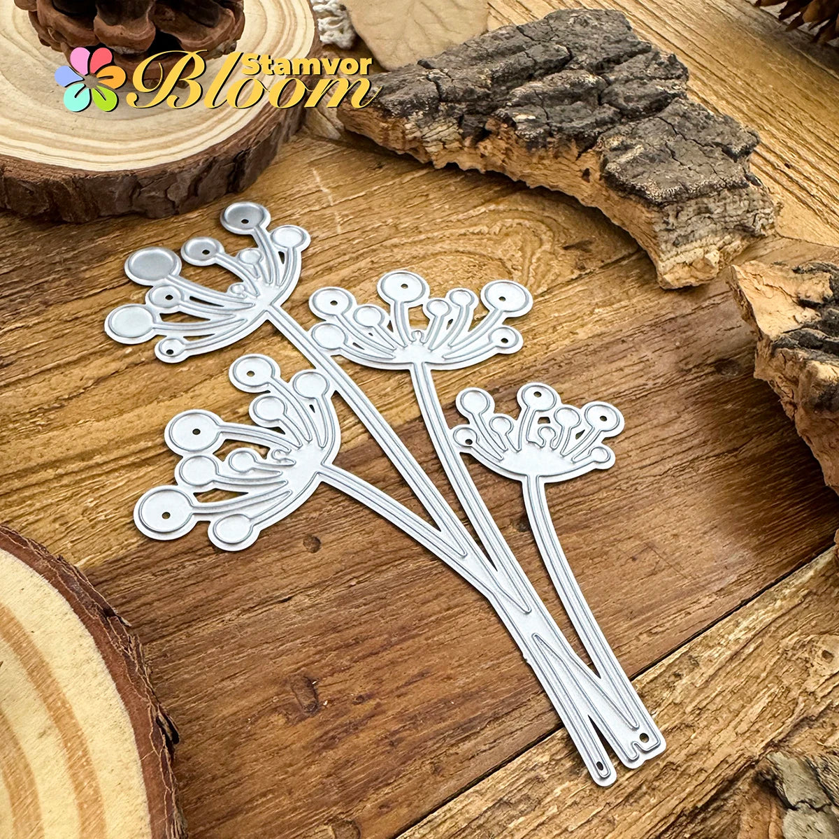 Snijmal Bloemenboeket Paardenbloem Metaal voor Papiercreatie