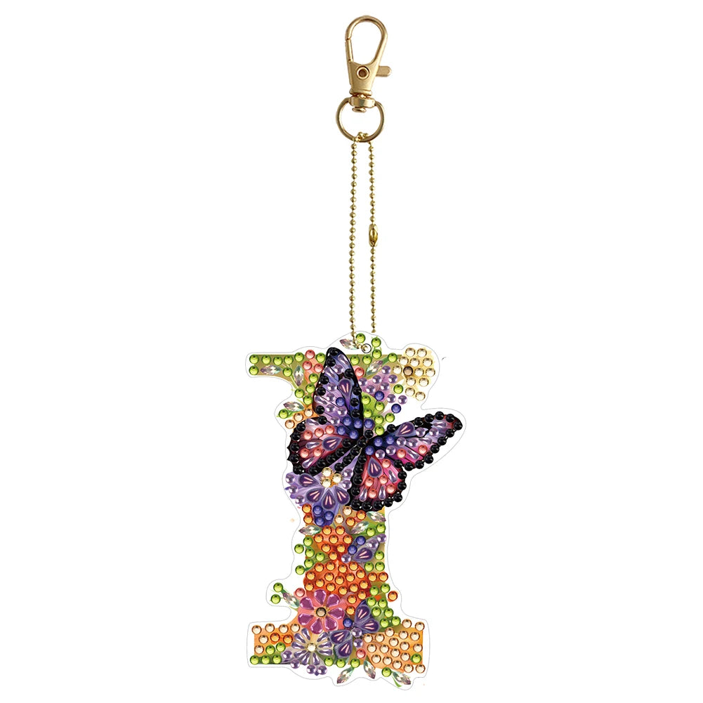 Diamond Painting Sleutelhanger set - Speciale Vorm Letters