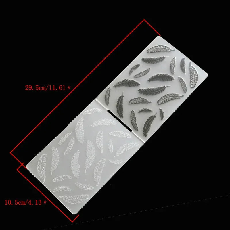 Embossing folder met hart, bloemen en bladeren - 14,8x10,5 cm