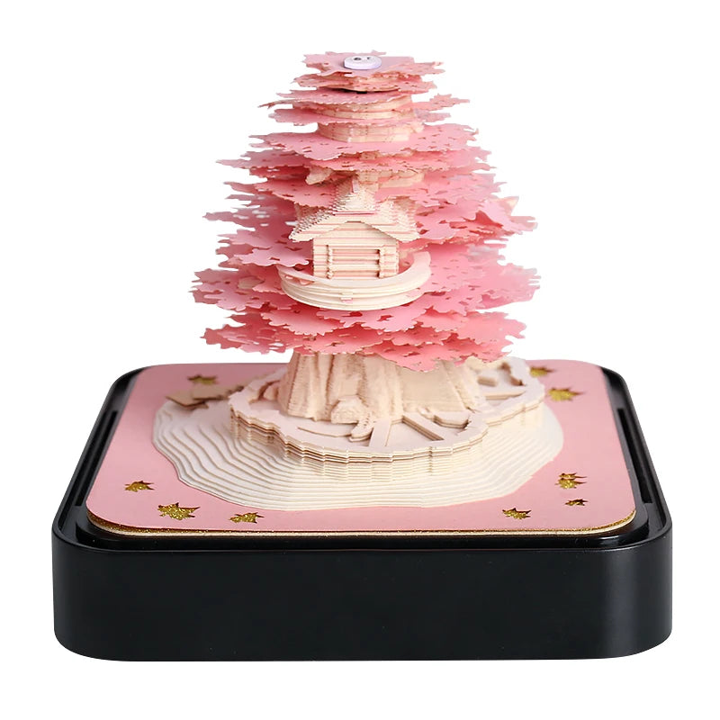 Décoration Bureau Originale Calendrier 3D 2026 Lumineux - Bloc Notes