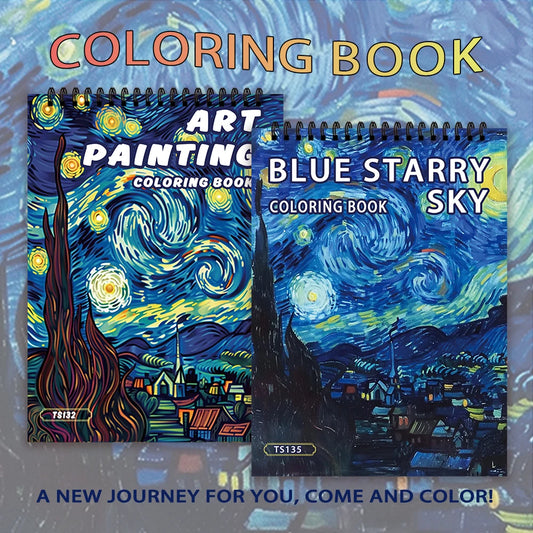 Kleurboek voor volwassenen – Vincent van Gogh inspiratie, 30 stevige pagina's