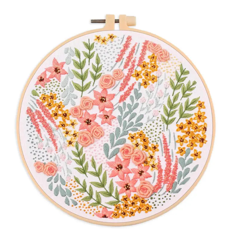 Borduurpakket Rond - Bloemen & Dieren | Met of zonder ring