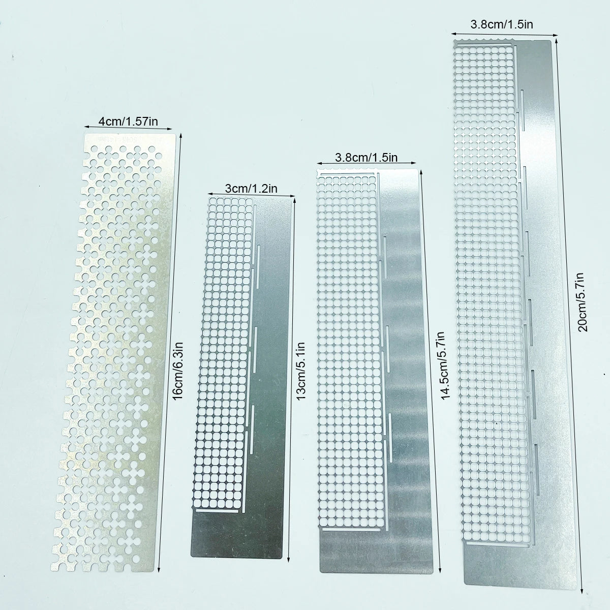 Diamond Painting steentjes raster RVS liniaal met 240/360/520 vakjes