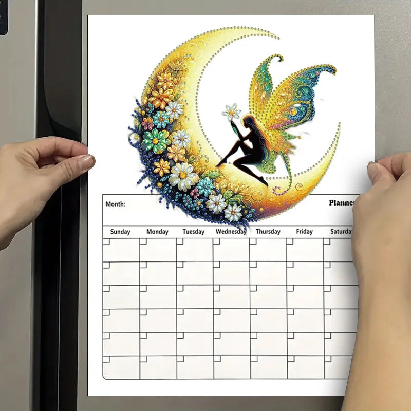 Diamond Painting Kalender met Magnetische Whiteboard Set voor Beginners
