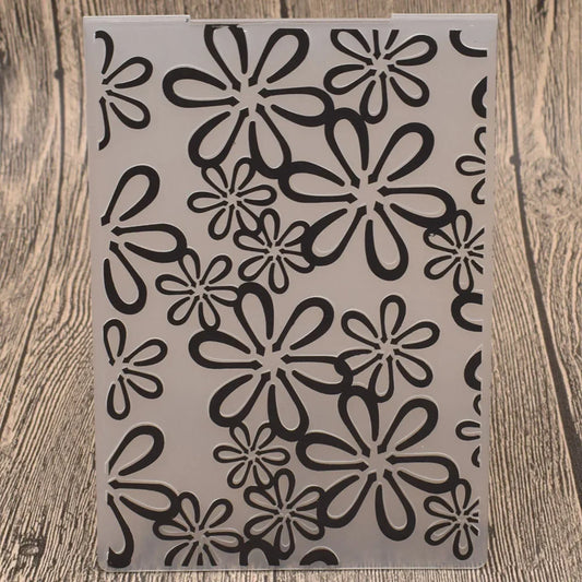 Embossing folder bloemen patroon voor kaarten en scrapbooking