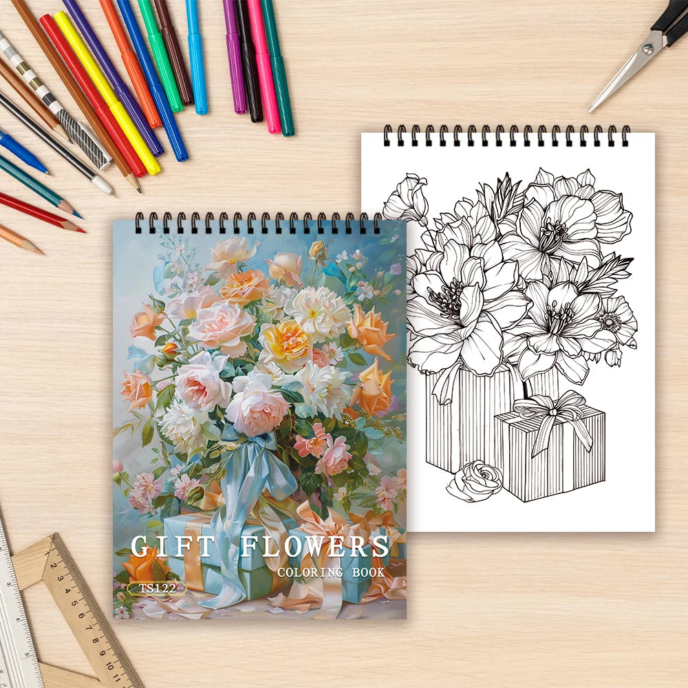 Kleurboek voor volwassenen en tieners – 30 bladen premium dik papier, ontspannend tekenplezier