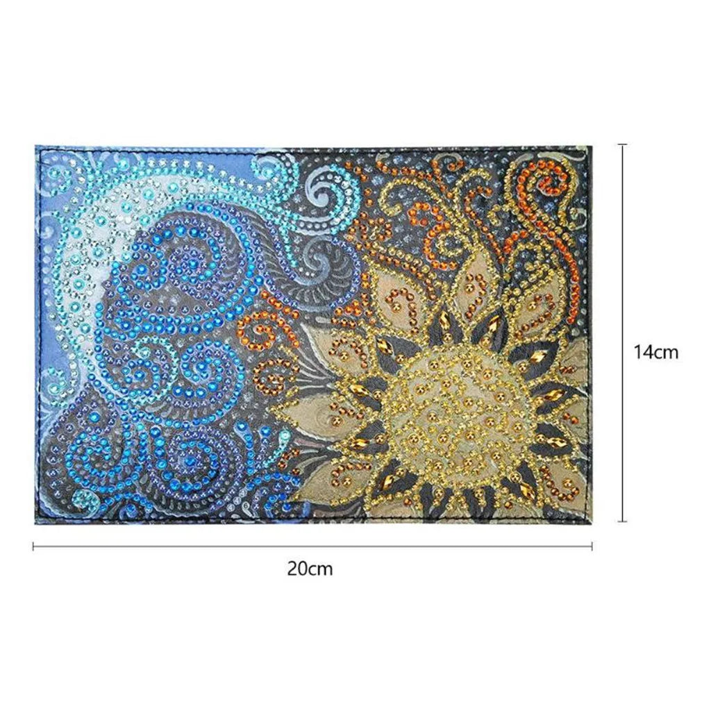Diamond Painting Paspoort mapje Mandala PU leer houder