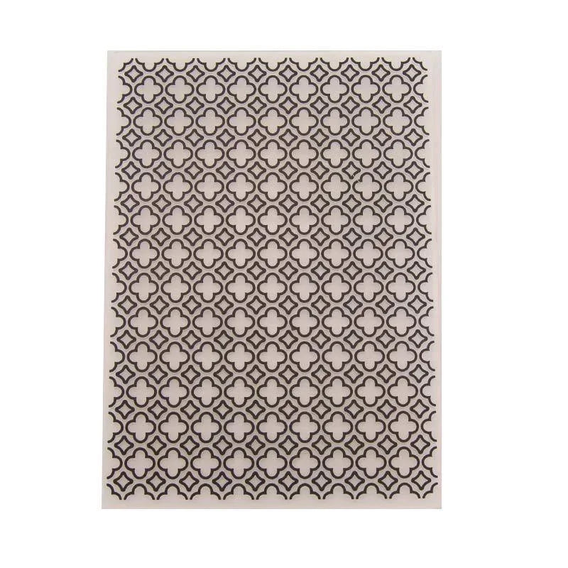 Embossing folder bloemen achtergrond voor kaart maken en scrapbooking