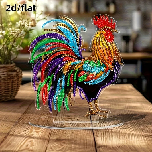 Diamond Painting Tafelornament Haan Decoratie voor Interieur