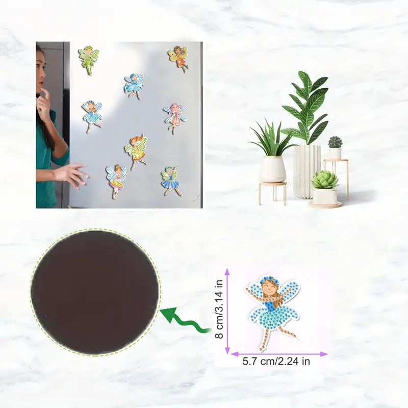 Diamond Painting Magneten Droomfee Set voor Koelkast en Kast