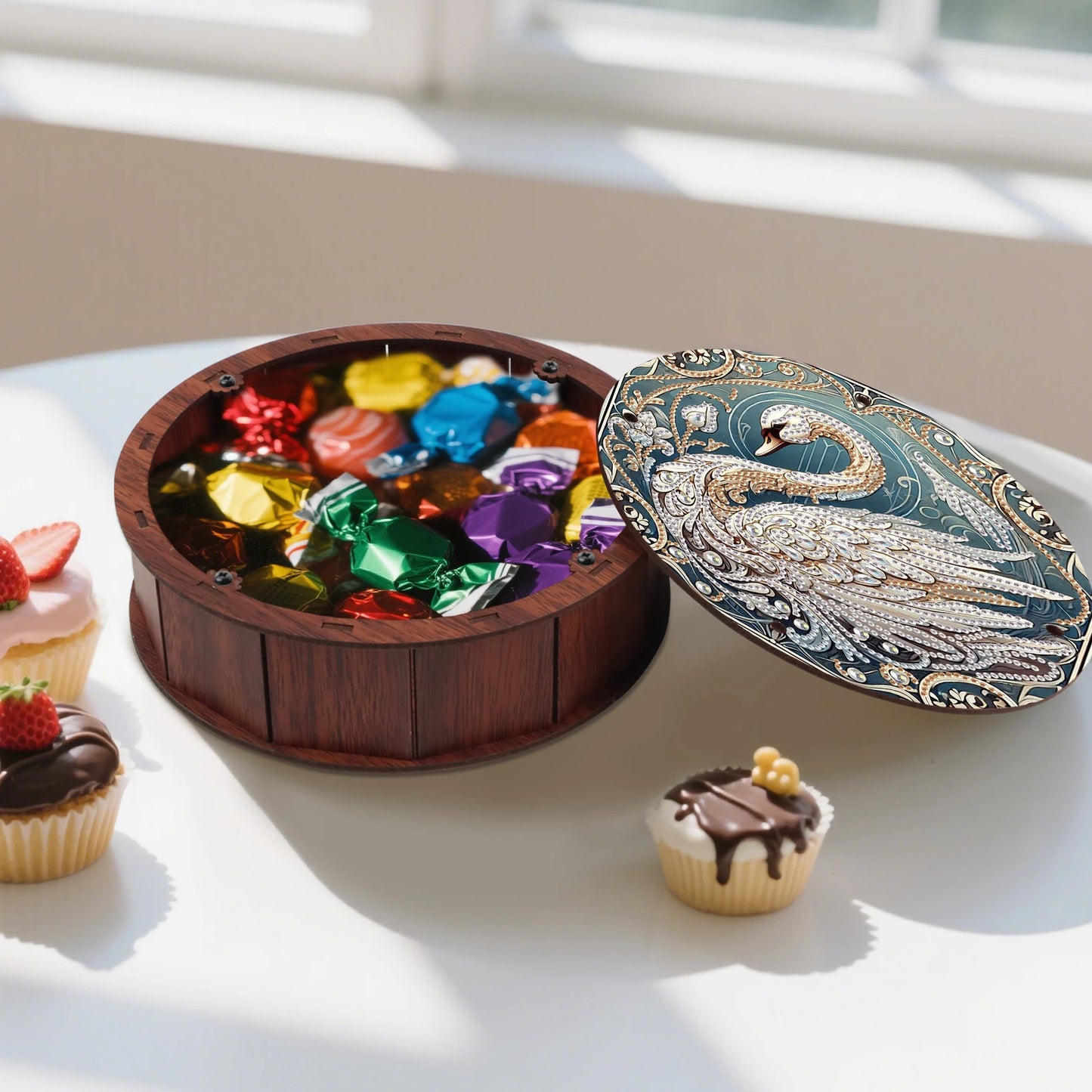 Diamond Painting Snack Box Dieren en Planten Decoratie Geschenkset