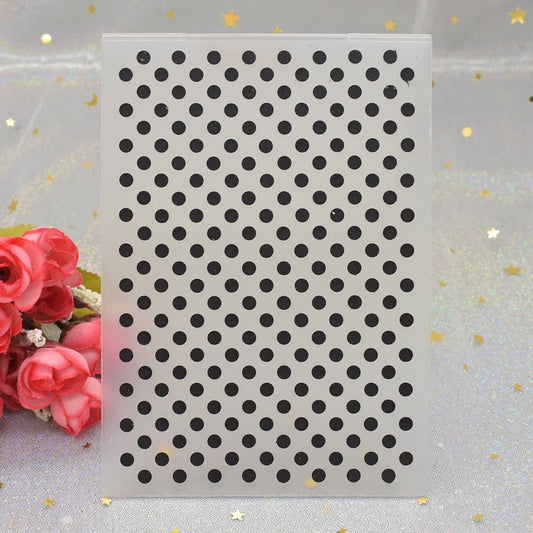 Embossing folder met stippenpatroon – 3D reliëf voor papiercreaties