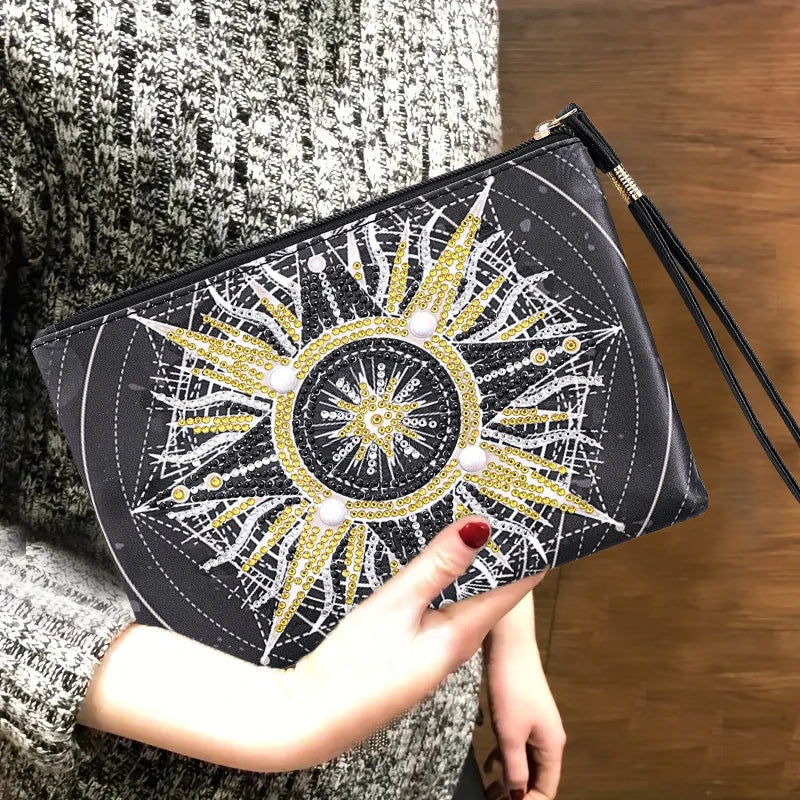 Diamond Painting Etui Kerst Ontwerp Luxe PU Leren Clutch voor Dames