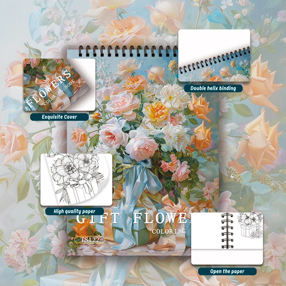 Kleurboek voor volwassenen en tieners – 30 bladen premium dik papier, ontspannend tekenplezier