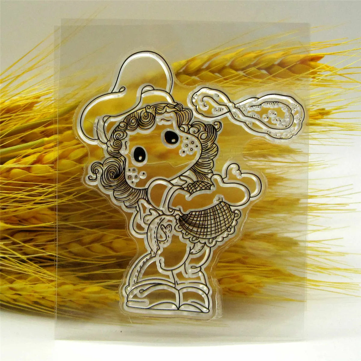 Stempel met snijmal als optie - Bakker met schattige details