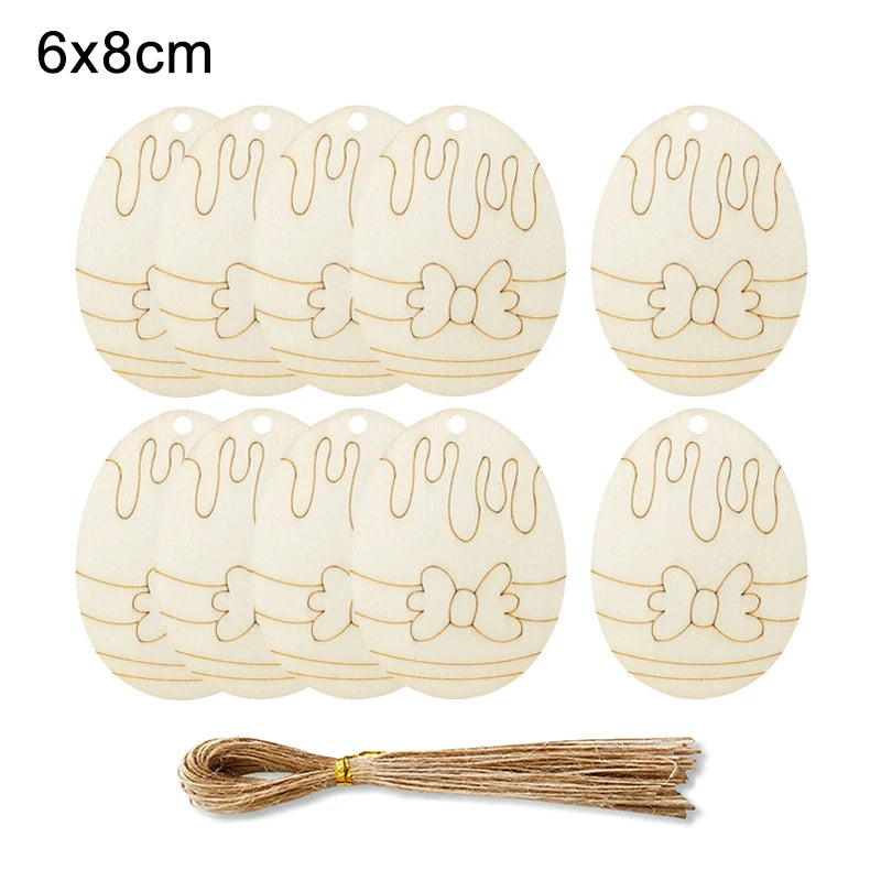 Houten Paas figuur om zelf te kleuren/schilderen – Houten eieren set