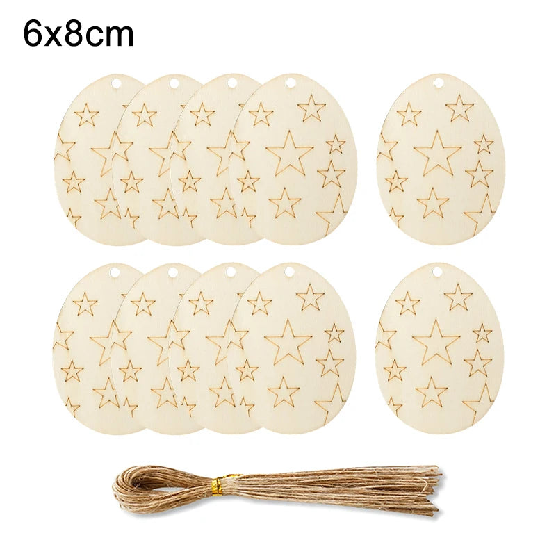 Houten Paas figuur om zelf te kleuren/schilderen – Houten eieren set