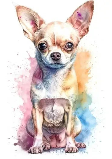 AB Diamond Painting met Fairy dust steentjes Chihuahua