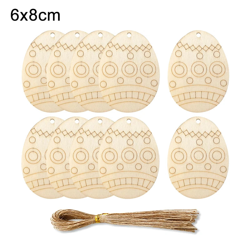 Houten Paas figuur om zelf te kleuren/schilderen – Houten eieren set