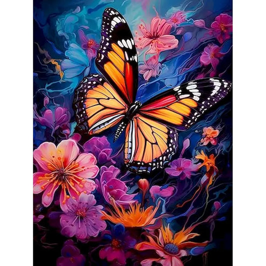 Diamond Painting Dieren - Vlinder - rond of vierkant | Kleurrijk Ontwerp - DZDP84040