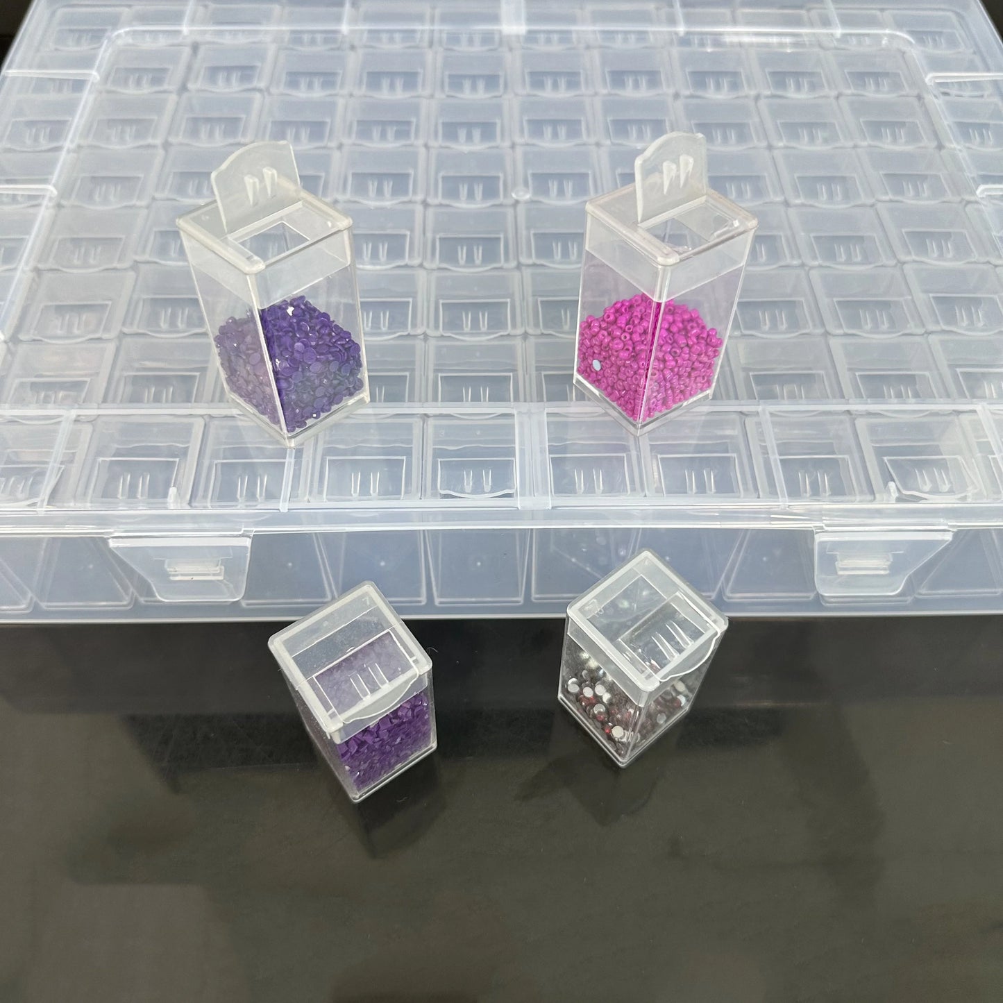 Diamond Painting Sorteer doos 96-vaks opbergdoos voor steentjes en kralen