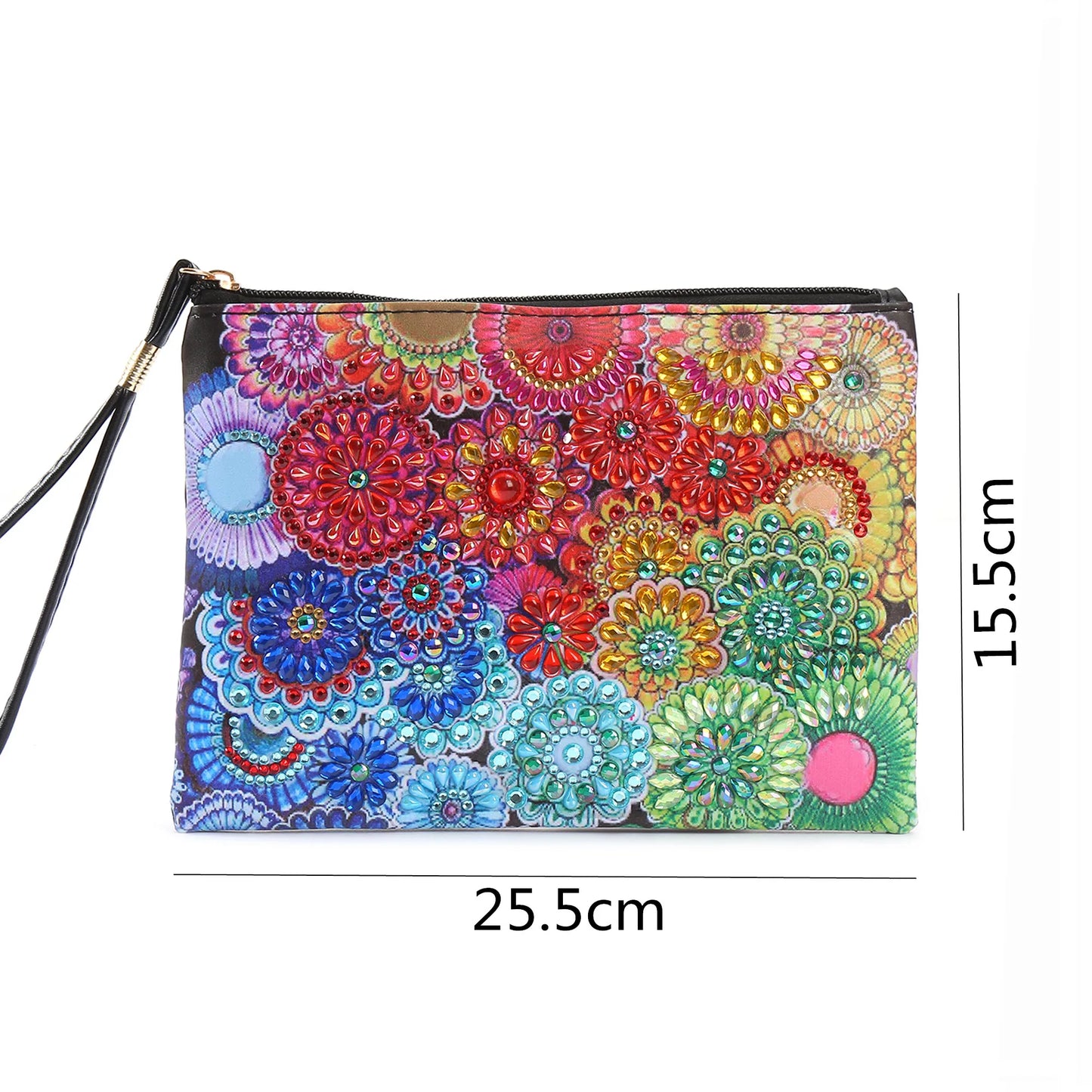 Diamond Painting Etui Mandala Luxe PU Leren Clutch met Strass Steentjes