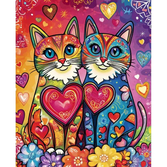 Schilderen op nummer Dieren - Kat Modern Schilderij - 9963112