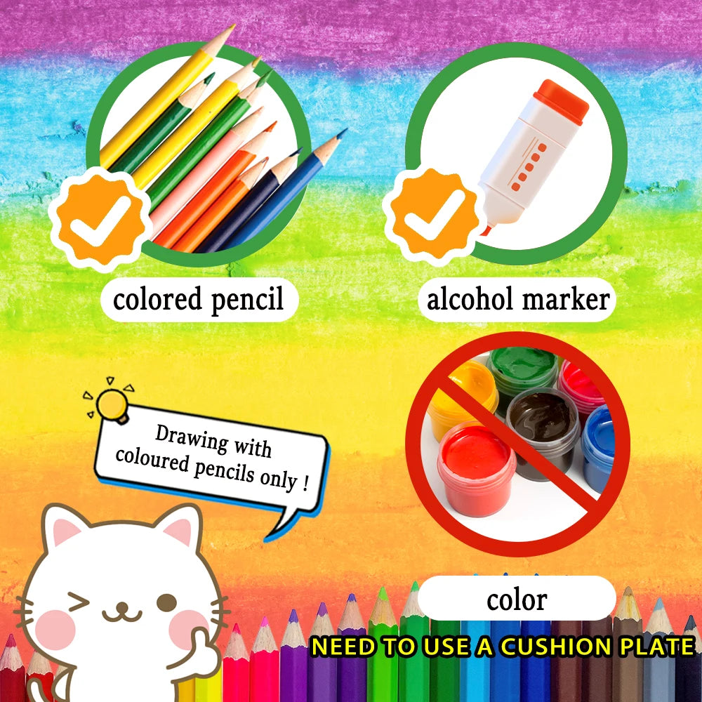 Kleurboek voor volwassenen en tieners – 30 bladen premium dik papier, ontspannend tekenplezier