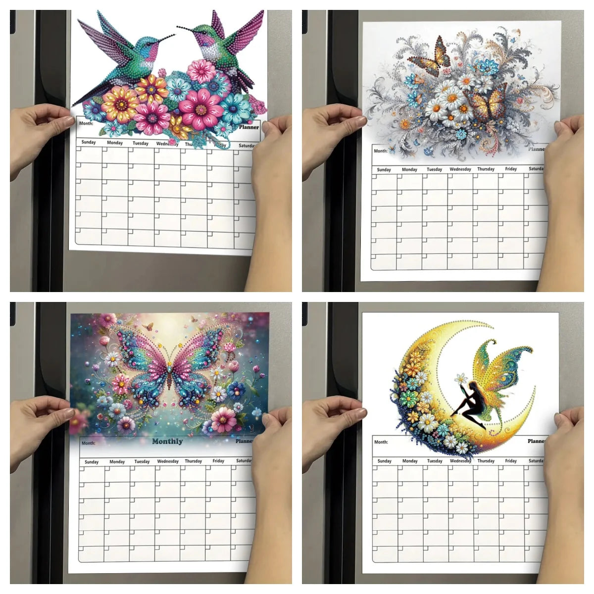 Diamond Painting Kalender met Magnetische Whiteboard Set voor Beginners