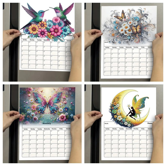 Diamond Painting Kalender met Magnetische Whiteboard Set voor Beginners