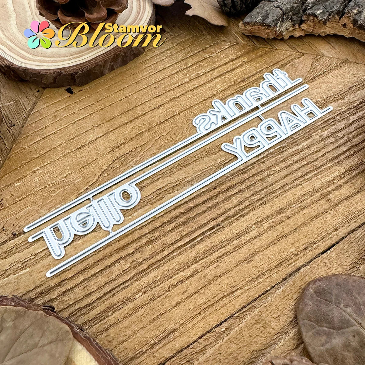 Snijmal Tekstwoorden en Rand voor Scrapbooking en Kaarten