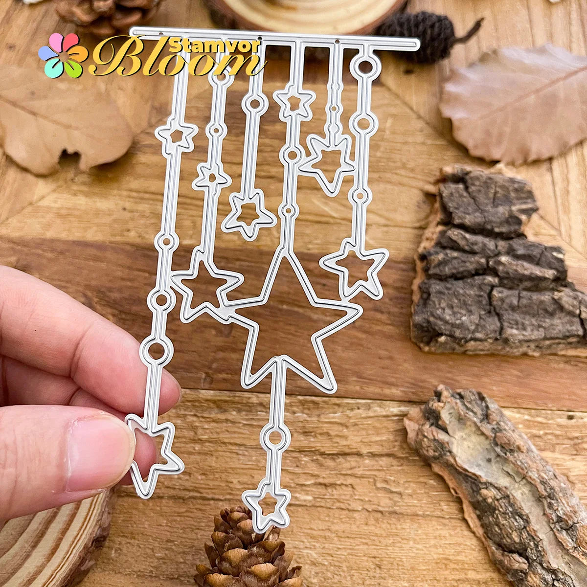 Snijmal Lovely Stars Rand voor Scrapbooking en Kaartdecoratie