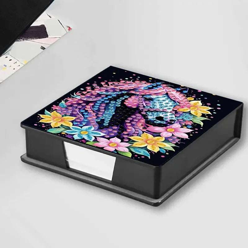 Diamond Painting opbergdoos met onder anderen pauwdesign – stijlvol en praktisch