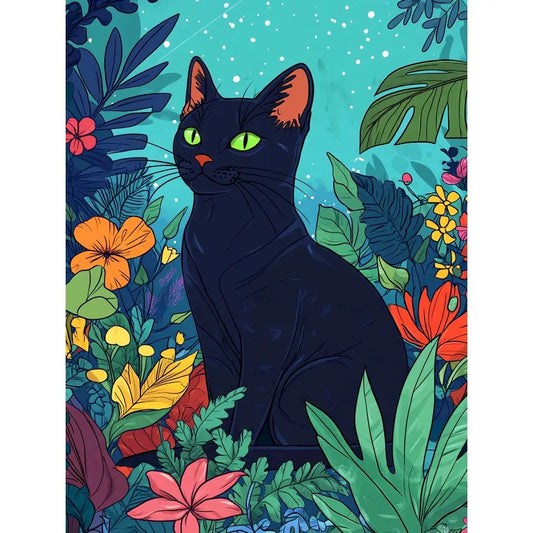 Schilderen op nummer Dieren - Kat Modern Schilderij - 9967444