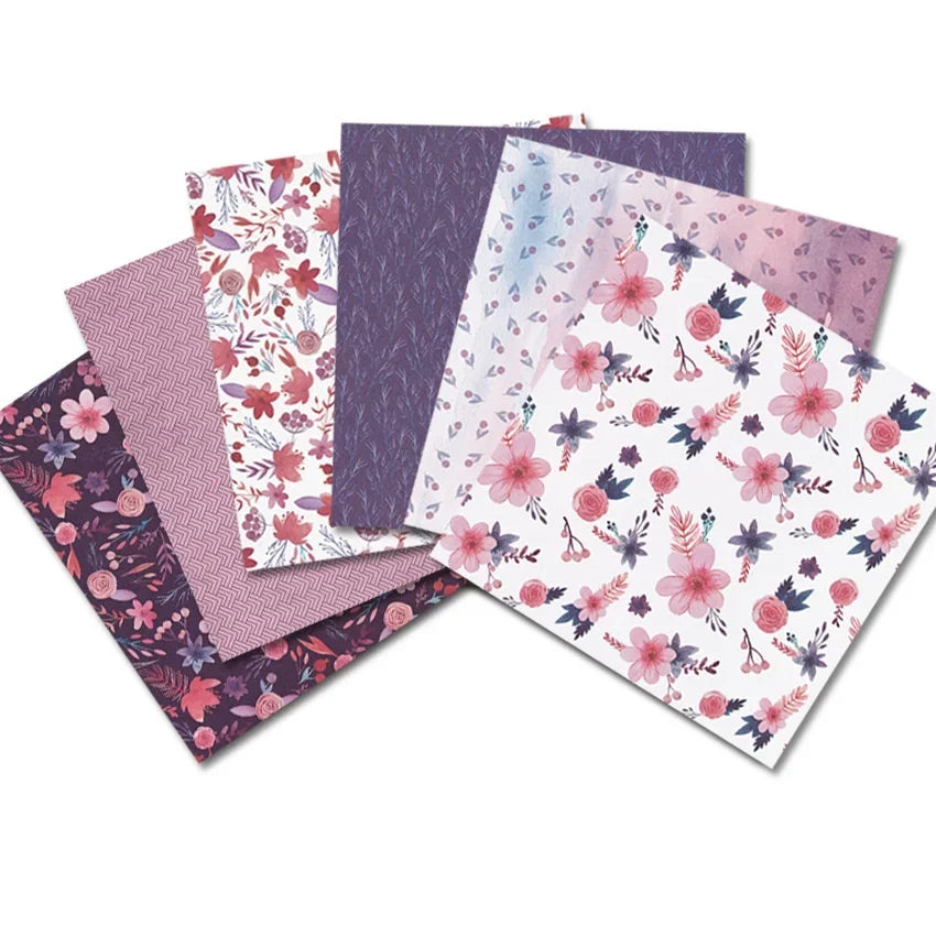 Papier voor kaarten maken en scrapbook Violet Bloom knutselpapier