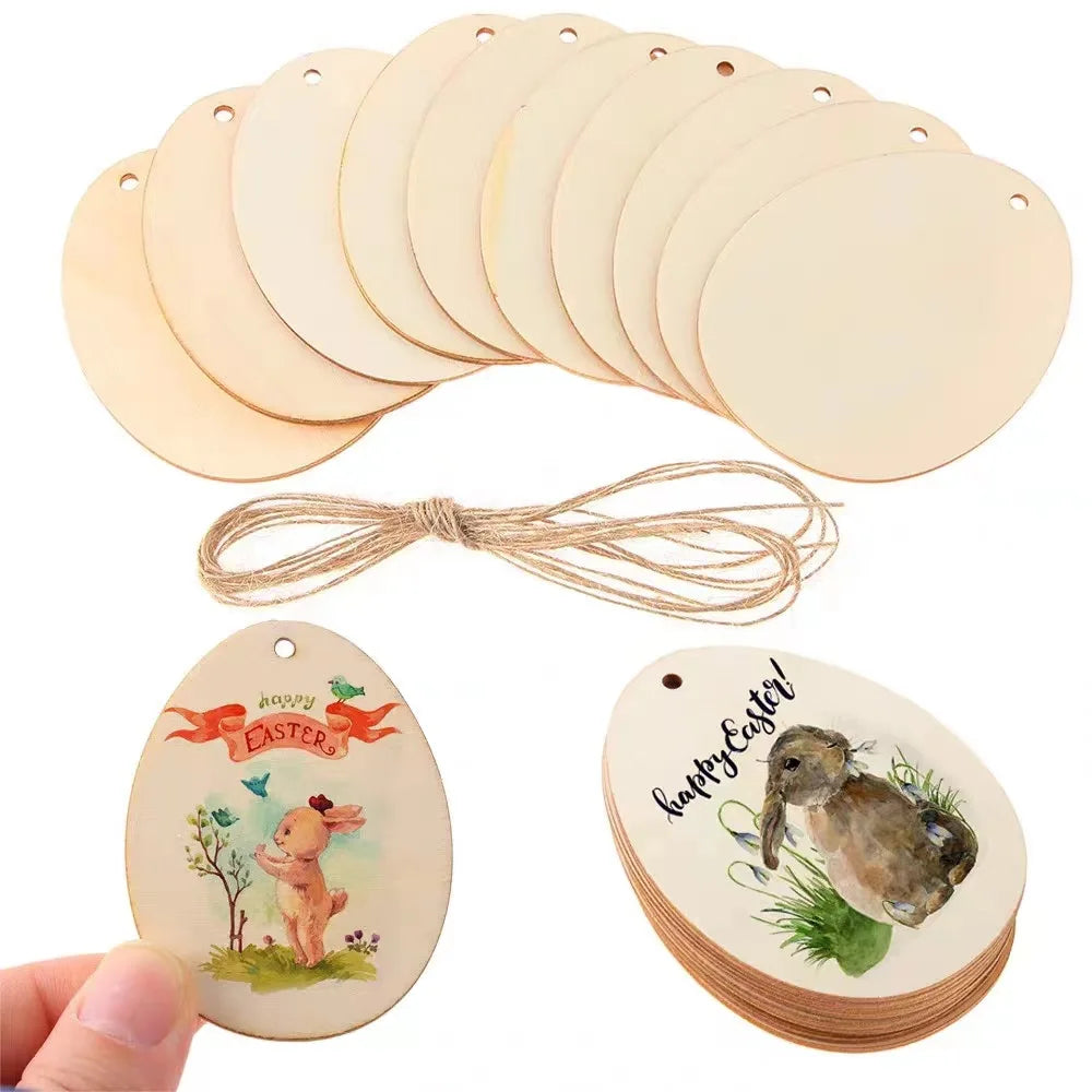 Houten figuur om zelf te schilderen/kleuren – 10/20/50 stuks paashange ...