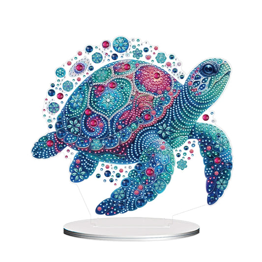 Diamond Painting Tafelornament Dieren Acryl Bureau Decoratie - Schildpad