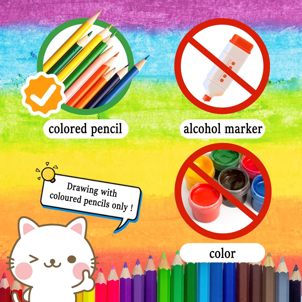 Kleurboek voor volwassenen en tieners – 30 vellen dik papier met spiraalbinding