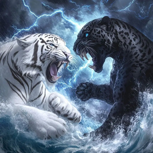 Diamond Painting Dieren Volledig Rond of Vierkant - Tijger