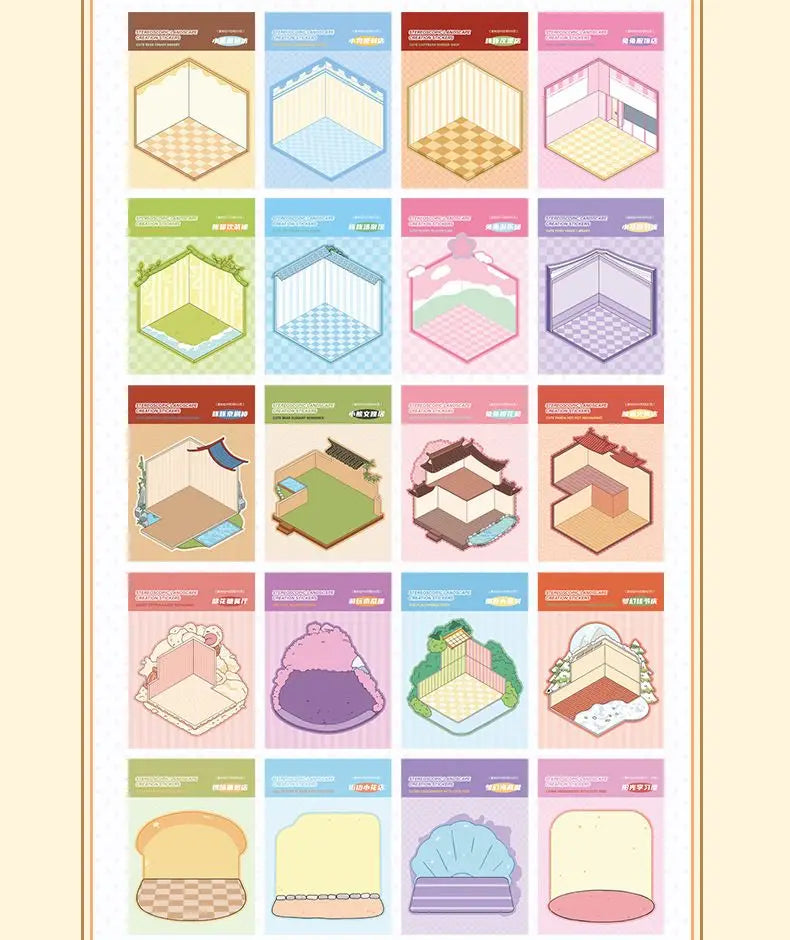 Sticker Homestyling set Landschap Collectieboek – 20 stuks