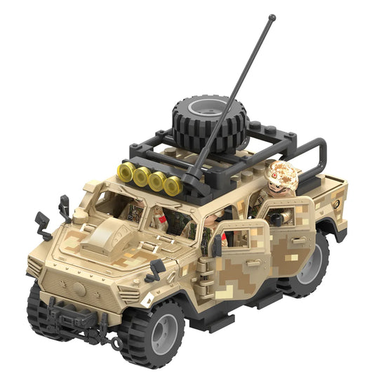 Bouwpakket Militair voertuig – WW2 Stijl - Warrior 3rd desert