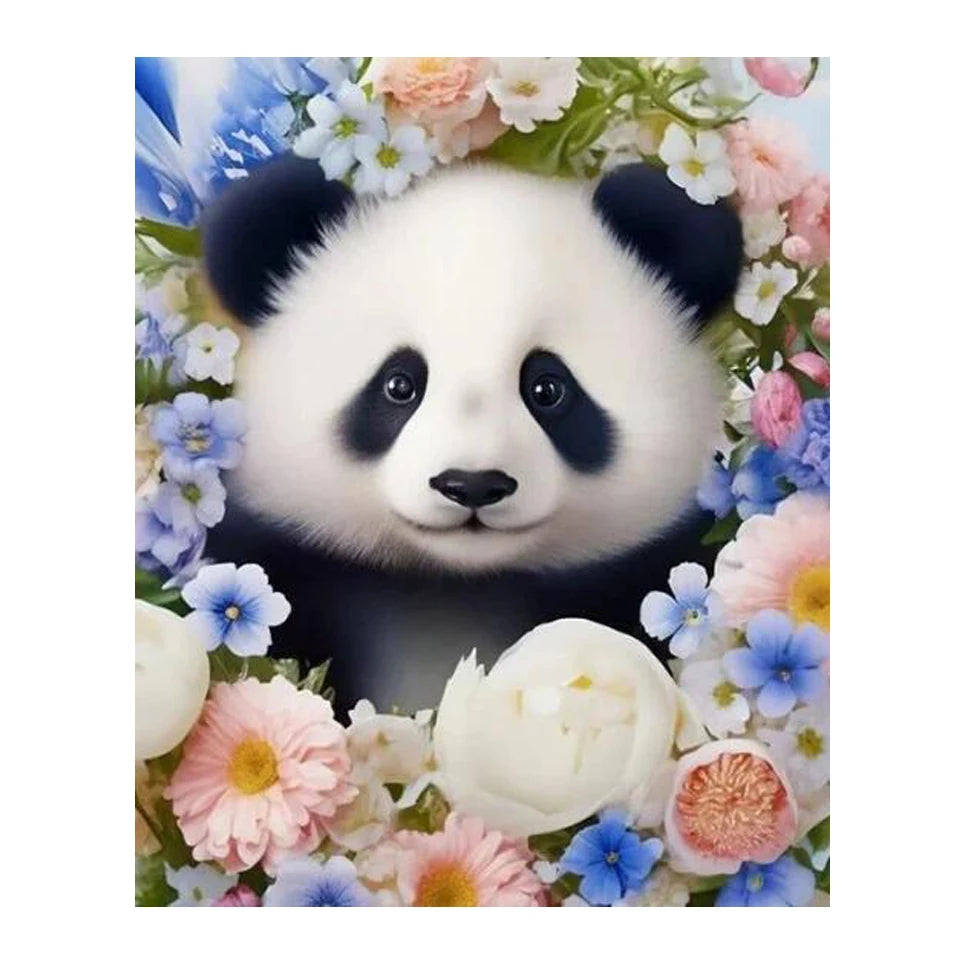 AB Diamond Painting met Fairy dust steentjes Dieren en Bloemen