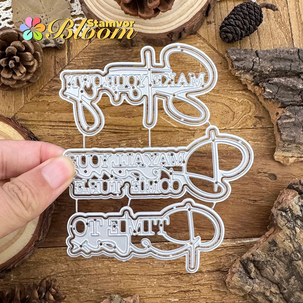 Snijmallen set met lieve teksten en hartverwarmende woorden