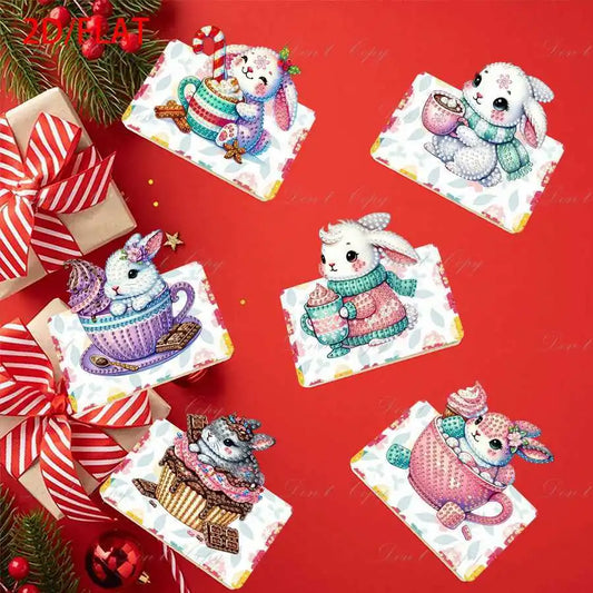 Diamond Painting Wenskaarten Pasen – Set met Vouwbare Paaskaarten