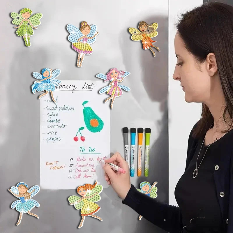 Diamond Painting Magneten Droomfee Set voor Koelkast en Kast