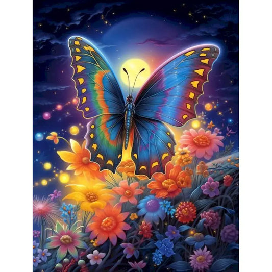 Diamond Painting Dieren - Vlinder - rond of vierkant | Kleurrijk Ontwerp - DZDP72070