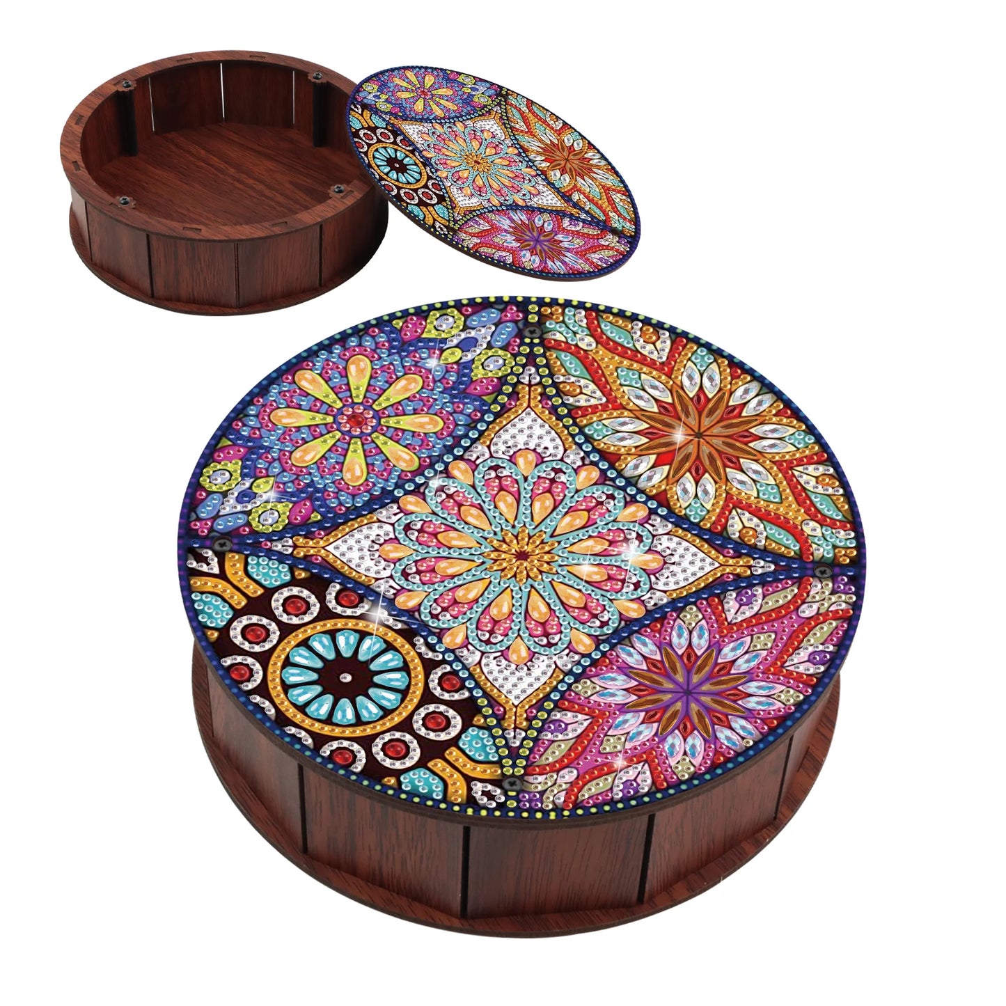 Diamond Painting Snack Box met dieren en planten motief – decoratieve kunstcadeau