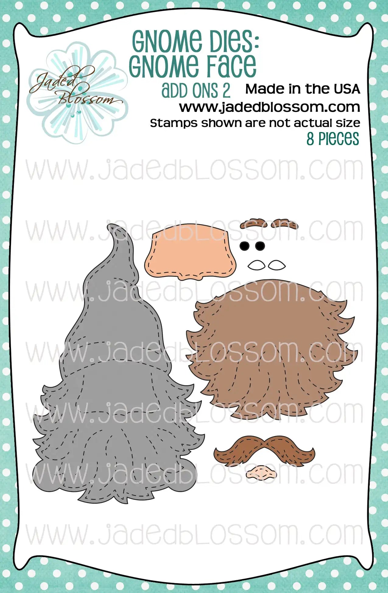 JB Collections Gnome add on snijmallen set - Baard voor Gnome