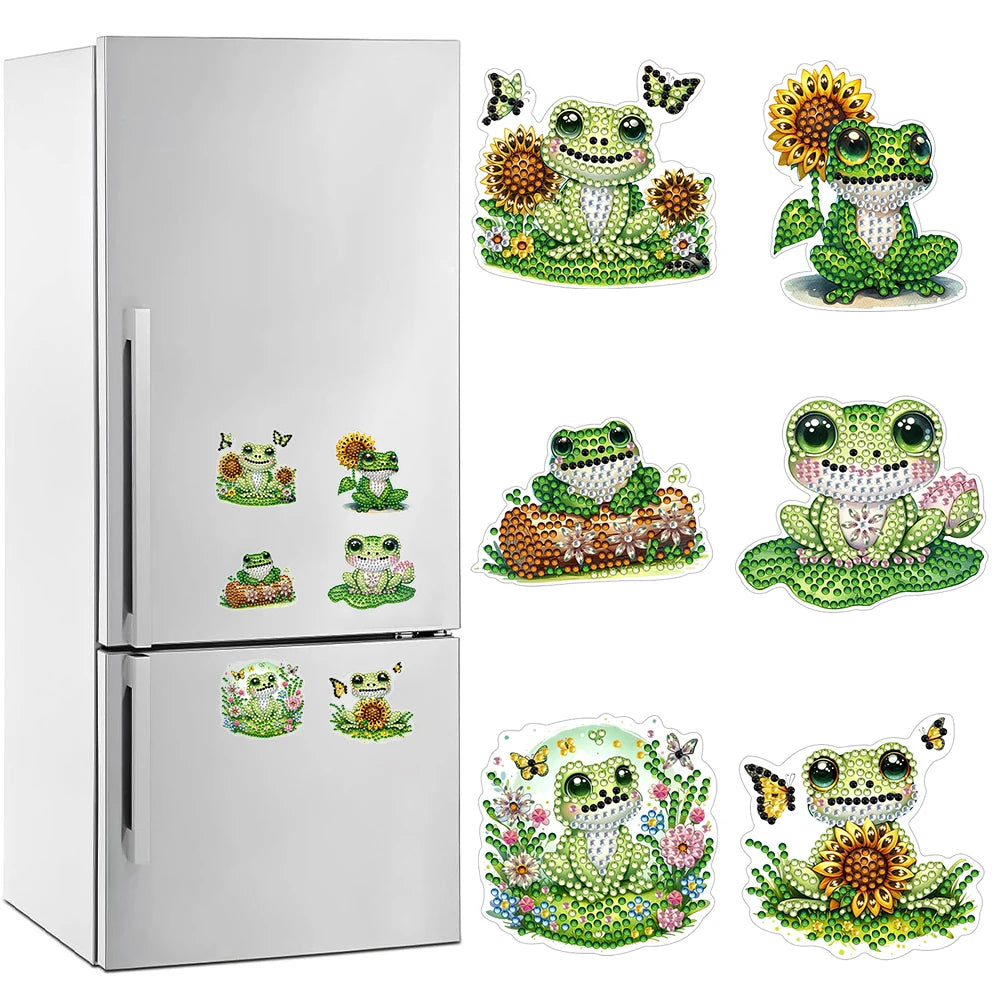 Diamond Painting Magneten – Bloemen en Cartoon Designs voor Koelkastdecoratie
